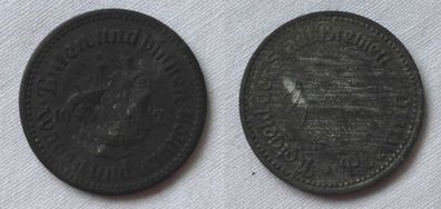 seltene Fehlprägung 50 Pfennig Zink Notmünze Notgeld Bremen 1921 (124240)