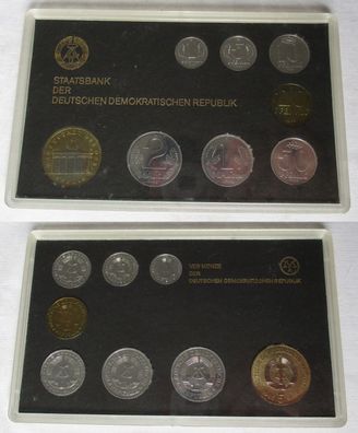 kompletter DDR Kursmünzensatz (KMS) mit 5 Mark 1986 Stgl. in OVP (105179)