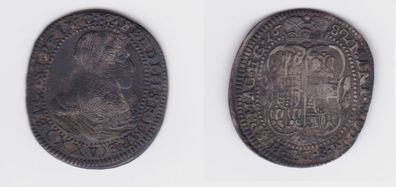25 Kreuzer ? Silber Münze Österreich Ferdinand III 1682 ss+ (155570)