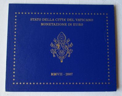 KMS Euro Kursmünzensatz 2007 von Vatikan in Stempelglanz OVP (152635)