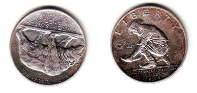 1/2 Dollar Silber Gedenk Münze USA 1925 in TOP (108775)