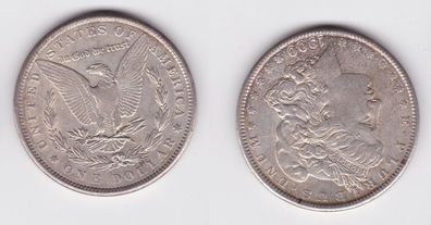 1 Morgan Dollar Silber Münze USA 1900 vz (149691)