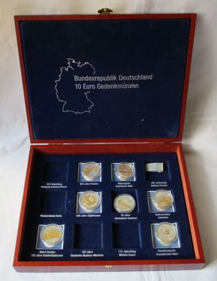 Sammlung 7x 10 Euro Gedenkmünzen BRD ISS, Römische Verträge, Dresden (108173)