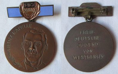 DDR Heinz Kapelle Medaille der FDJ Westberlins Bronze Bartel 1 Nr. 73a (135744)