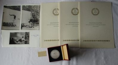 Medaille Meisterschaften der DDR Akrobatik 2. Platz Erfurt 1956 (134504)