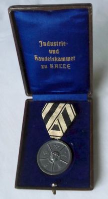 Medaille Handelskammer Halle a.S. für treue in der Arbeit im Etui (113854)