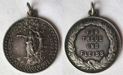 seltene Medaille Sächsischer Gastwirte-Verband Für Treue und Fleiss (108923)
