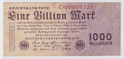 1 Billion Mark Banknote Berlin 1. November 1923 Rosenberg 126 a (130864)