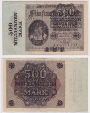 500 Milliarden Mark Banknote Berlin Oktober 1923 Rosenberg 121 a (154779)