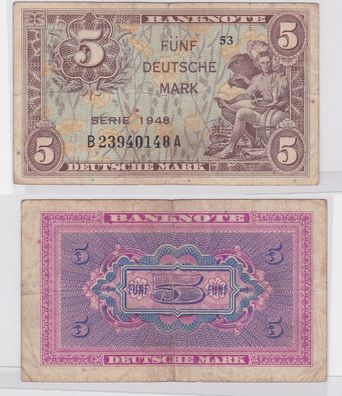 5 Mark Banknoten Bank Deutscher Länder 1948 (117500)