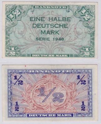 1/2 Mark Banknoten Bank Deutscher Länder 1948 Rosenberg Nr. 231 b (112189)