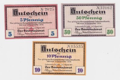 5 - 50 Pfennig Banknote Notgeld Gemeinde Liebertwolkwitz 1.4.1917 (136241)