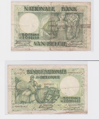 50 Francs Banknote Belgien 14.01.1931 (119032)