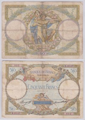50 Franc Banknote Frankreich 22.2.1934 (138864)