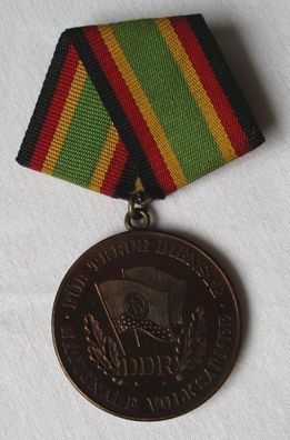 DDR Medaille treue Dienste in d. Nationale Volksarmee NVA Bronze MUSTER (112297)