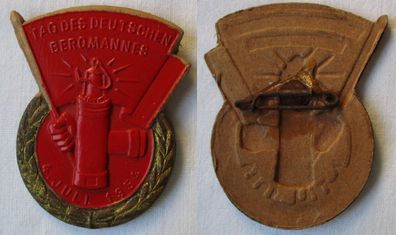 seltene DDR Papp Medaille Tag des deutschen Bergmanns 4. Juli 1954 (144852)