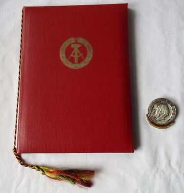 DDR Ernst Moritz Arndt Medaille 1968 plus Urkunde Nationalrat (134500)