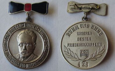 DDR Karl Liebknecht Medaille Ruhm & Ehre unseren Besten Friedenskämpfer (150471)