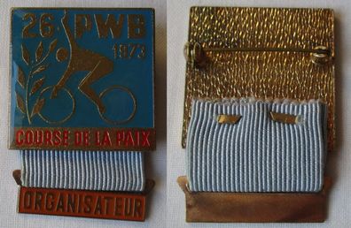 Abzeichen 26. Friedensfahrt 1973 Course de la Paix PWB Organisateur (109201)