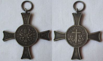 Medaille Croix De Mentana Ordre Militaire Du Vatican 1867 Hinc Victoria (143894)