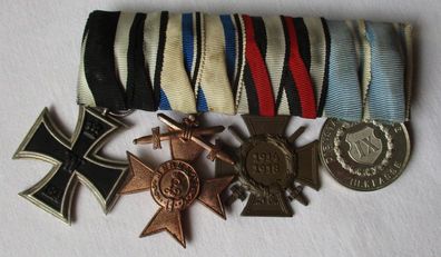 4er Ordensspange Bayern EK 2. Klasse Militärverdienstkreuz 1. Weltkrieg (116713)