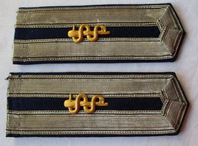 seltenes Paar Schulterstücke kaiserliche Marine Unterarzt 1. Weltkrieg (114195)