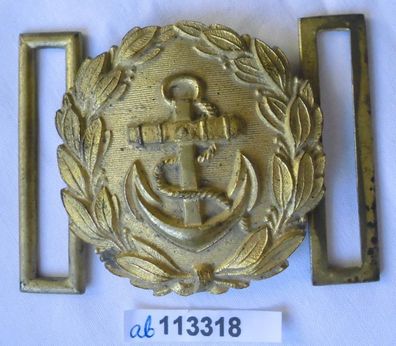Kriegsmarine Schärpenschloss Messing vergoldet für Offiziere (113318)