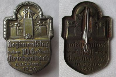 Abzeichen Regimentstag ehem. 106er Format Reichenbach 6. + 7. Juni 1936 (114921)