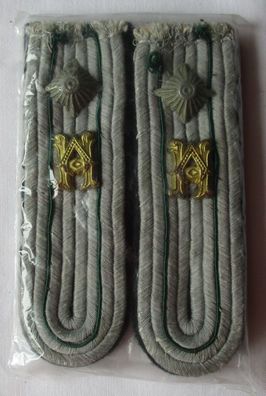 seltenes Paar Schulterstücke Oberleutnant Heeresbeamter 2. Weltkrieg (123869)