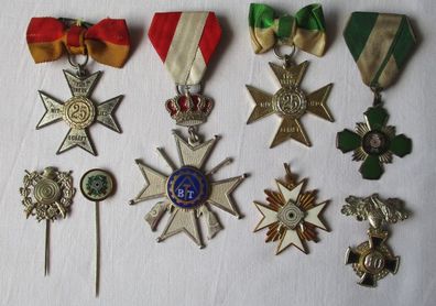 8 alte Schützen Orden und Abzeichen um 1930 (119777)