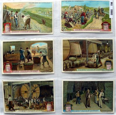 Liebigbilder Serie 831 Aus dem Lande des Champagners, komplett 1912 (8/100937)