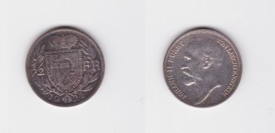 1/2 Franc Silber Münze Fürstentum Liechtenstein 1924 vz (122385)