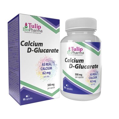 Calcium D-Glucarat 500mg 90 Kapseln Hohe Festigkeit Ohne Füllstoffe oder Bulker