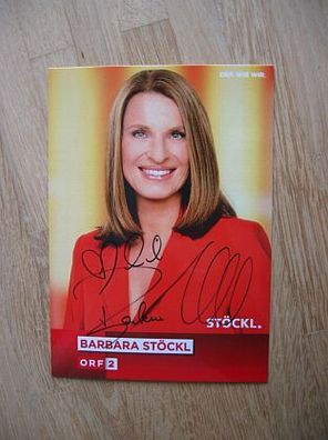 ORF Fernsehmoderatorin Barbara Stöckl - handsigniertes Autogramm!!!