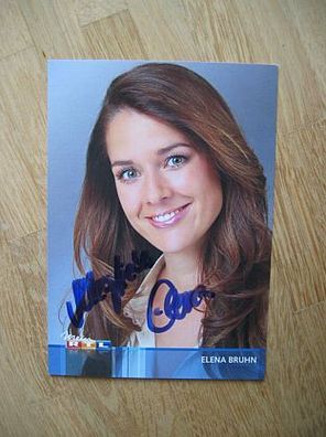 RTL Fernsehmoderatorin Elena Bruhn - handsigniertes Autogramm!!!