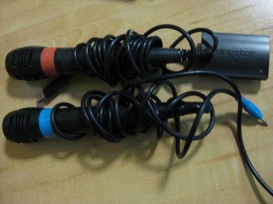Singstar - Play Station 2 - 3 oder 4 - ´Doppelpack 2 Mikrofone USB Mikrofone