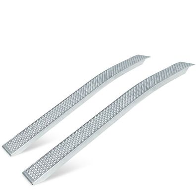 Auffahrrampen aus Alu (Paar), gebogen, LxB 2000x200 mm, Tragkraft 400 kg/ Paar