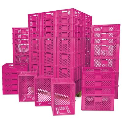 Eurobehälter / Bäckerkiste, 42x 600x400x150mm, 36x 600x400x320 mm, pink