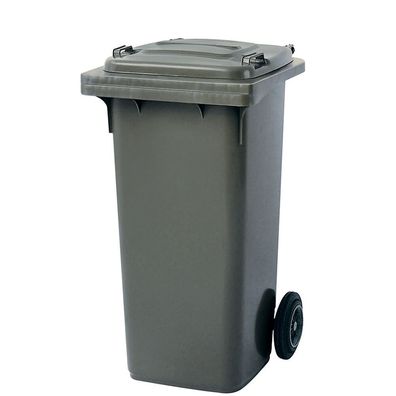 Mülltonne, Inhalt 120 Liter, HxBxT 930 x 480 x 550 mm, Farbe grau