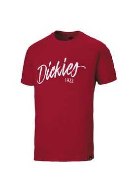 Dickies Unisex T-Shirt Hanston, rot, 100% Baumwolle : -
