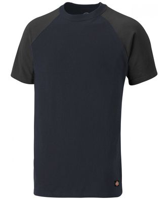 Dickies Unisex T-Shirt Two Tone, marineblau/ grau, 100% Baumwolle, Slim Fit : -