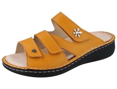 FINN Comfort Grenada Damen Pantolette gelb sole/ Savanna