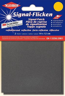 Kleiber Sicherheits-Flecken (B)100 x (H)120 mm silber 2 Stück