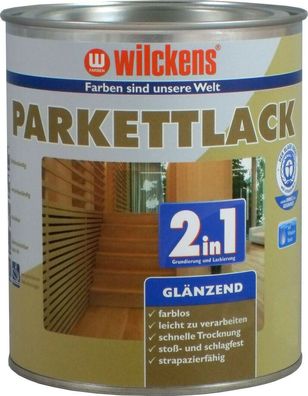 Wilckens 2,5 L. Parkettlack, Holzsiegel, Farblos Glänzend