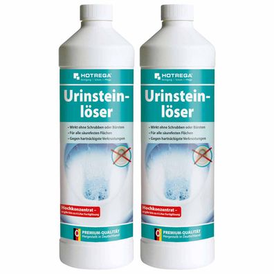 Hotrega Urinsteinlöser Konzentrat 2x 1l - Urinsteinentferner Entkalker Urinlöser