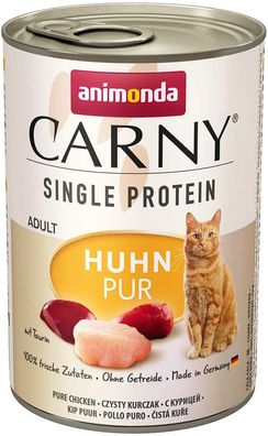 animonda ¦ CARNY Single Protein Adult - Huhn Pur - 6 x 400 g ¦ nasses Katzenfutter...