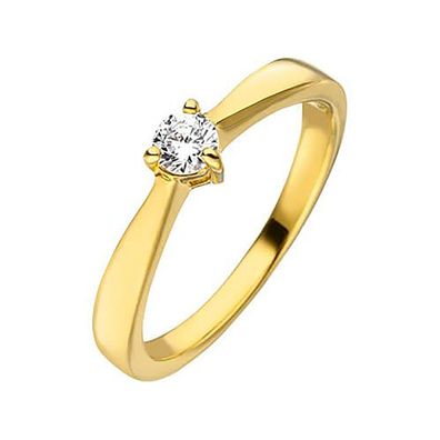 Viventy Schmuck Damen-Verlobungsring Goldfarben 784381