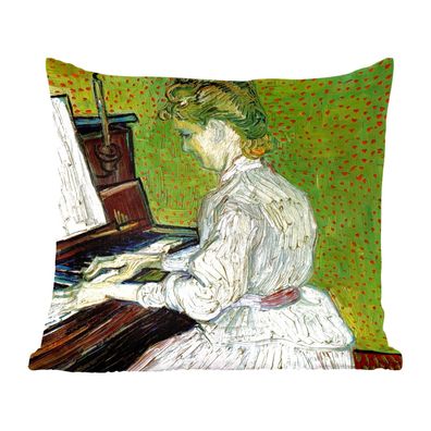 Zierkissen - Sofakissen - Dekokissen - 50x50 cm - Marguerite Gachet am Klavier - Vinc