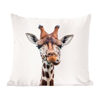 Tierdruck-Shop - Giraffe - Porträt Tierdruck Kinderzimmer - 45x45 cm