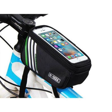 BSOUL Fahrradtasche Rahmentasche Oberrohrtasche Handyhalter Tasche Wasserdicht